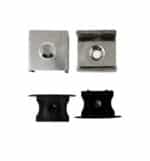 Perfil empotrable Blanco y Negro 2 metros Aluminio - ALAS - para LED - Imagen 8