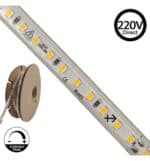 Tira LED 220V | 120xLED/m | 20m | SMD2835 | 1540Lm/M | 14W/M | IP67 | Corte cada 10cm - Imagen 3