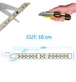 Tira LED 220V | 120xLED/m | 20m | SMD2835 | 1540Lm/M | 14W/M | IP67 | Corte cada 10cm - Imagen 6