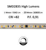 Tira LED 220V | 120xLED/m | 20m | SMD2835 | 1540Lm/M | 14W/M | IP67 | Corte cada 10cm - Imagen 9