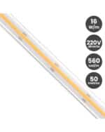 Tira LED COB 220V Directa 16W/m 560 LED/m FLIP CHIP CRI90 IP67 Rollo 50 metros - Imagen 3