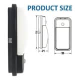 Aplique LED Interior y Exterior - 20W 3CCT - Con Sensor movimiento PIR