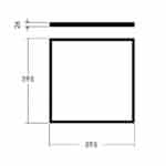 Panel Led de Marco Luminoso 60X60 Cm 42W No Flicker - Imagen 5