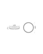 Plafón LED Potencia Ajustable 20W - 15W- 10W 5CCT Sensor De Radar IP44