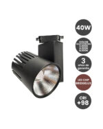 Foco LED 40W GRAZ Chip Bridgelux 3CCT - Carril Monof&aacute;sico - 4400Lm - CRI +98