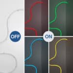 Neón LED flexible RGB 3D - 16x16mm - 5m - Kit completo -12W/m - IP67 -Curvatura vertical y horizontal