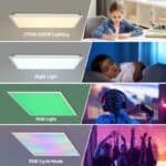 Panel LED superficie 60x60cm - 36W - CCT + RGB IC - Con mando a distancia - Imagen 5