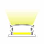 Perfil tira LED de superficie con difusor - Kit completo - 18x5mm - Tira LED ≤12mm - 2 metros - Imagen 4