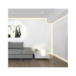 Perfil de Aluminio Empotrado en Escayola / Pladur 2m para Doble Tira LED - Imagen 3