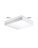 Downlight LED Cuadrado superficie 20W OSRAM CHIP CCT - Imagen 9