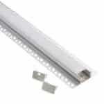 KIT Perfil arquitect&oacute;nico aluminio tira led doble 2 metros - Imagen 3