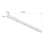 Barra lineal LED de alta potencia - 60W - 150cm CCT - Enlazable - IP20 - Imagen 7