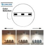 Downlight + Plafón LED - Circular- MOSS BLANCO LUMILEDS - 6W AJUSTABLE - CCT Color Seleccionable