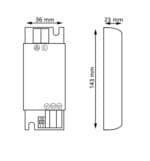 Fuente Alimentaci&oacute;n Slim 12V 60W 5A Aluminio - IP20 - Imagen 3
