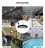 Campana Industrial LED 100W UFO CCT CHIP LUMILEDS SMD 2835 - Imagen 7