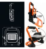 Foco Proyector LED Solar Port&aacute;til 50W | 3CCT Chip Lumileds | IP65 - Imagen 4