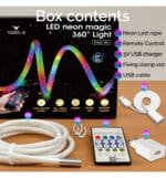Ne&oacute;n LED - RGB MAGIC SMART 360&ordm; - Pack 5M IP65 - Control Remoto + APP