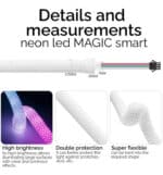 Ne&oacute;n LED - RGB MAGIC SMART 360&ordm; - Pack 5M IP65 - Control Remoto + APP - Imagen 9