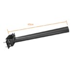 Soporte de Pared Negro 45 cm para Farola LED – Ø47mm para Poste o Pared - Imagen 3