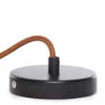 Pendel 2M - Cable Marr&oacute;n - Portal&aacute;mparas E27 Marr&oacute;n - Roset&oacute;n Negro 100Mm [AM-AT662] - Imagen 4