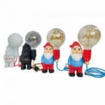 Gnomo Cer&aacute;mica Acabado Color Azul/Rojo con Bombilla LED G125 "Amore" [AM-NN202] - Imagen 6