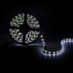 Tira de 300 LEDs 72W 4200Lm CRI85 4200ºK SMD5050 12VDC IP65 Pcb Negro x5M 40.000H [CA-5050-300-IP65-B-W]-Blanco Natural