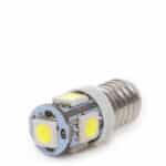 Bombilla LED E10 1W 90Lm 6000ºK 12VDC LEDs 40.000H [CA-E10-5MD5050-CW]