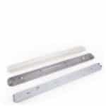 Pack 4 PANTALLAS ESTANCA PARA DOS TUBOS LEDs 1200mm ABS/PC CLIPS INOX