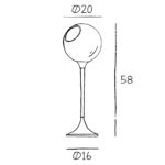 L&aacute;mpara Mesa "Ballroom Amber" E27 Sin Bombilla - Imagen 4