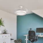 Ventilador de Techo LED 59W 5900LM CCT DC Ultra Silencioso con Mando a Distancia Función Verano-Invierno - Imagen 9