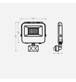 Foco Proyector LED 30W - Chip Lumileds 140Lm/W - Sensor Movimiento PIR