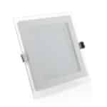 downlight led 12w cuadrado cristal