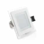 Foco Downlight LED 6W 600Lm 6000ºK Cuadrado Cristal 40.000H [GR-MB02-6W-CW]