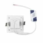 Foco Downlight LED 6W 600Lm 6000ºK Cuadrado Cristal 40.000H [GR-MB02-6W-CW]