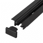 Carril Monof&aacute;sico Empotrable para Focos LED 2M Negro [HO-218000CARRIL-N-2M-EM] - Imagen 4
