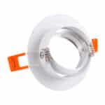 Pack 8 Aro Foco Downlight  Basculante Circular Aluminio Blanco 93Mm - Imagen 5