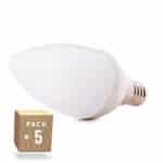 Pack 5 Bombillas LED E14 5W 410Lm 6000&ordm;K 40.000H [HO-C37-E14-5W-RC-CW-PK5-AP]