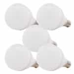 Pack 5 Bombillas LED E14 7W 520Lm 6000&ordm;K 40.000H [HO-C37-E14-7W-RC-CW-PK5-AP] - Imagen 4