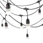 Cadena de 20 Portal&aacute;mparas E27 10 Metros IP65 sin Bombillas [HO-CAD-10M-20xE27] - Imagen 5