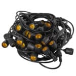 Cadena de 40 Portal&aacute;mparas E27 20 Metros IP65 sin Bombillas [HO-CAD-20M-40xE27] - Imagen 3