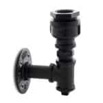 Aplique de Pared estilo industrial E27 Negro (Sin L&aacute;mpara) Nora [HO-E27WALLLIGHT-J-B] - Imagen 3