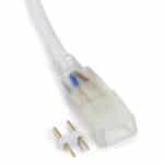 Enchufe Conector Tira LED SMD3528 220VAC IP65 [HO-ENCHUFE-IP653528]