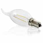 Bombilla LED E14 4W 288Lm 2700ºK Filamento 40.000H [HO-J14DHB22-WW]