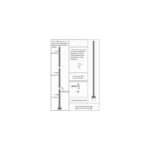 Columna Farola 3M Desmontable Negro