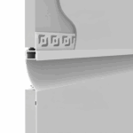 Perfil de Aluminio 2 Metros Integraci&oacute;n Pared Escayola/Pladur 18.5X15.5 - Imagen 3