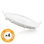 Pack 4 Placas LED 9W 900Lm 6000ºK 40.000H [HO-PLCIR9W-CW-4PK-AP] - Imagen 3