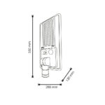 Farola LED Solar 150W 5000K Panel 6V 20W Bater&iacute;a 15Ah Sensor/Control Remoto [HO-STR150W-SL04-CW] - Imagen 9