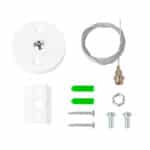 Suspensi&oacute;n para Carril Monof&aacute;sico Blanco&nbsp; 1 Metro [HO-SUS-M-B] - Imagen 4