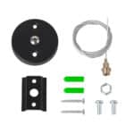 Suspensi&oacute;n para Carril Monof&aacute;sico Negro&nbsp;&nbsp;&nbsp;1 Metro [HO-SUS-M-N] - Imagen 4