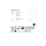 L&aacute;mpara Colgante "Folk" [I-L-174228] - Imagen 3